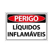 Placa De Sinalização Perigo Líquidos Inflamáveis 30x20 Ecom IA - SP29 F9e Placa De Sinalização Perigo Líquidos Inflamáveis 30x20 Ecom IA - SP29 F9e