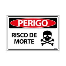 Placa De Sinalização Perigo Risco De Morte 30x20 Ecom IA - SP65 F9e Placa De Sinalização Perigo Risco De Morte 30x20 Ecom IA - SP65 F9e