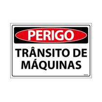 Placa De Sinalização Perigo Trânsito De Máquinas 30x20 Ecom IA - SP97 F9e Placa De Sinalização Perigo Trânsito De Máquinas 30x20 Ecom IA - SP97 F9e