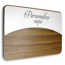 Placa De Sinalização - Personalizada Linha Curve
