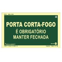 Placa de Sinalização PORTA CORTA-FOGO PAF316 ENCARTALE