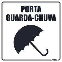 Placa de Sinalização Porta Guarda-Chuva