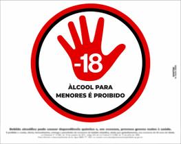 Placa de Sinalização Proibida Venda de Bebida para Menores Placa de Sinalização Proibida Venda de Bebida para Menores