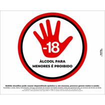 Placa de Sinalização Proibida Venda de Bebida para Menores