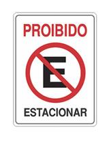 Placa de Sinalização PROIBIDO ESTACIONAR ( 20x 30 ) Placa de Aviso