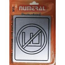 Placa de Sinalização Proibido Estacionar Numeral 911 Placa de Sinalização Proibido Estacionar Numeral 911