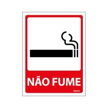 Placa De Sinalização Proibido Fumar 15x20 Ecom IA - P-28 F9e Placa De Sinalização Proibido Fumar 15x20 Ecom IA - P-28 F9e