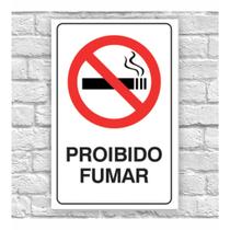 Placa de Sinalização - Proibido Fumar (15x20cm) - pf05
