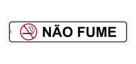 Placa de Sinalização Proibido Fumar Não Fume