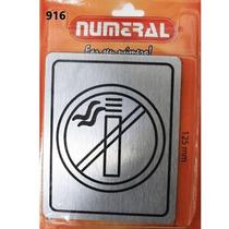 Placa de Sinalização Proibido Fumar Numeral 916 Placa de Sinalização Proibido Fumar Numeral 916