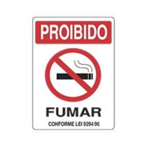 Placa De Sinalização Proibido Fumar