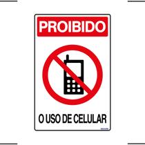 Placa De Sinalização Proibido O Uso De Celular 20x30 Ekomunike - S-228 F9e Placa De Sinalização Proibido O Uso De Celular 20x30 Ekomunike - S-228 F9e