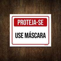 Placa De Sinalização - Proteja-Se Use Máscara 36X46 Placa De Sinalização - Proteja-Se Use Máscara 36X46