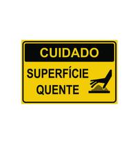 Placa De Sinalização Pvc Superficie Quente