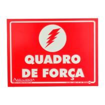 Placa de Sinalização QUADRO DE FORÇA PAF722 ENCARTALE