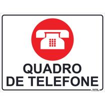 Placa de Sinalização Quadro de Telefone