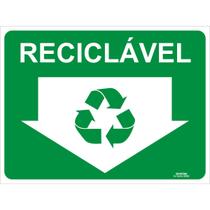 Placa de Sinalização Reciclável