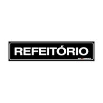 Placa De Sinalização Refeitório 30x7 Qi Comunicação - A-426 Q1a