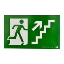 Placa de Sinalização ROTA DE FUGA SUBINDO DIREITA PAF309 ENCARTALE