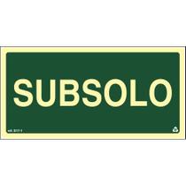 Placa de Sinalização S17 SS Subsolo Normatizada Placa de Sinalização S17 SS Subsolo Normatizada