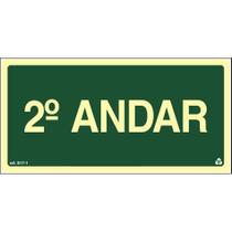 Placa de Sinalização S172 2º Andar Normatizada Placa de Sinalização S172 2º Andar Normatizada