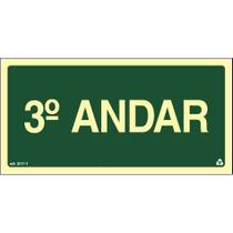 Placa de Sinalização S173 Indicação 3º Andar
