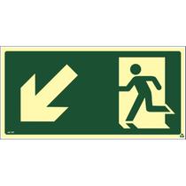 Placa de Sinalização S7 Saída por Rampa Descendo à Esquerda Normatizada