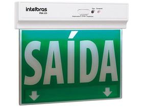 Placa de Sinalização Saída com LED Intelbras - PSA 125 25x21cm