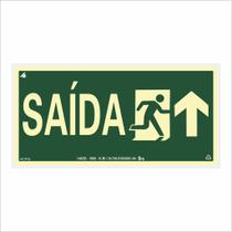 Placa de Sinalização Saída com Seta pra cima Placa de Sinalização Saída com Seta pra cima