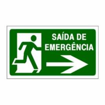 Placa de Sinalização / Saída de emergência - 15x20cm (NÃO É FOTOLUMINESCENTE) SE 05 Placa de Sinalização / Saída de emergência - 15x20cm (NÃO É FOTOLUMINESCENTE) SE 05
