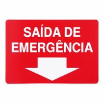 Placa de Sinalização / Saída de emergência - 15x20cm (NÃO É FOTOLUMINESCENTE) SE 09 Placa de Sinalização / Saída de emergência - 15x20cm (NÃO É FOTOLUMINESCENTE) SE 09