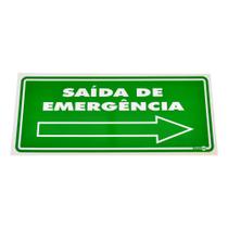Placa de Sinalização SAÍDA DE EMERGÊNCIA á Direita Ref PS 115 ENCARTALE Placa de Sinalização SAÍDA DE EMERGÊNCIA á Direita Ref PS 115 ENCARTALE