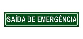 Placa de Sinalização Saída de Emergência