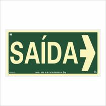 Placa de Sinalização Saída Seta para Direita Placa de Sinalização Saída Seta para Direita