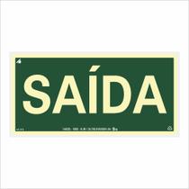 Placa de Sinalização Saída