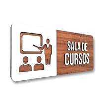 Placa De Sinalização Sala de Cursos