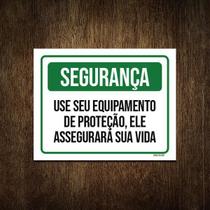 Placa De Sinalização - Segurança Equipamento Proteção 27X35 Placa De Sinalização - Segurança Equipamento Proteção 27X35