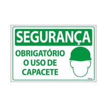 Placa De Sinalização Segurança Obrigatório O Uso De Capacete 30x20 Ecom IA - SS25 F9e Placa De Sinalização Segurança Obrigatório O Uso De Capacete 30x20 Ecom IA - SS25 F9e