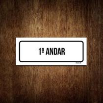 Placa De Sinalização Setor - 1 Andar (30X10)