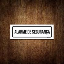 Placa De Sinalização Setor - Alarme De Segurança (30X10)