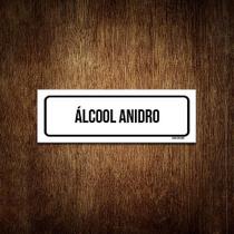 Placa De Sinalização Setor - Álcool Anidro (23X9)