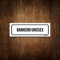 Placa De Sinalização Setor - Banheiro Interditado-23x9