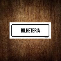 Placa De Sinalização Setor - Bilheteria (23X9)