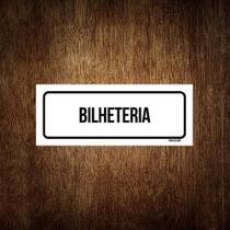 Placa De Sinalização Setor - Bilheteria (30X10)