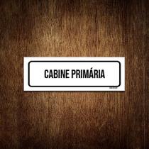 Placa De Sinalização Setor - Cabine Primária (23X9)