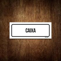 Placa De Sinalização Setor - Caixa (30X10)