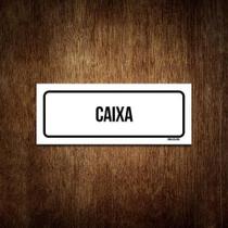 Placa De Sinalização Setor - Caixa (30X10)