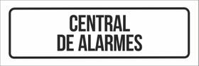 Placa De Sinalização Setor - Central De Alarmes-23X9