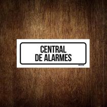 Placa De Sinalização Setor - Central De Alarmes (23X9)