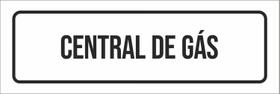 Placa De Sinalização Setor - Central De Gás-23X9